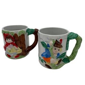 Vintage Mugs Jack and the Beanstock & Little Red Riding Hood